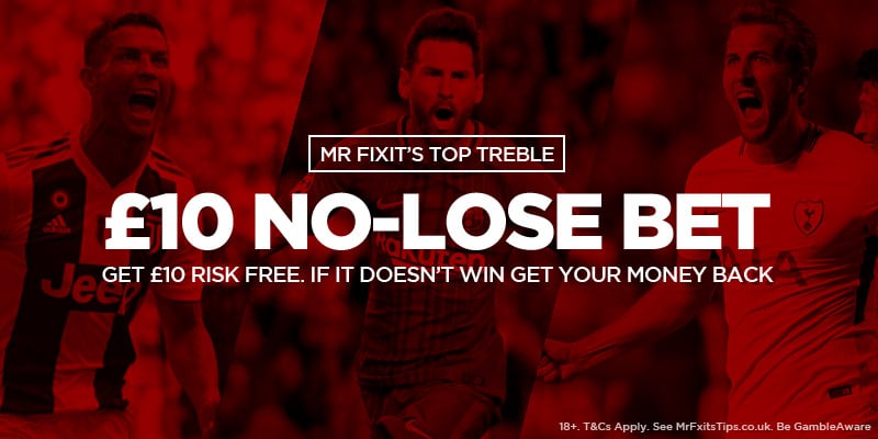 Have £10 No-Lose-Bet on Mr Fixit’s 6/1 Top Treble