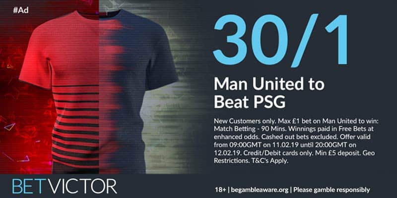 BetVictorOffer ManUPSG