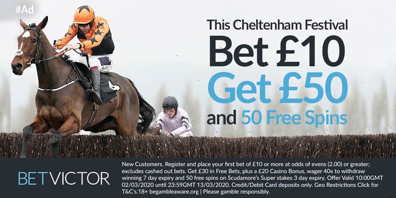 Cheltenham2020 BetVictor Bet10Get50 1