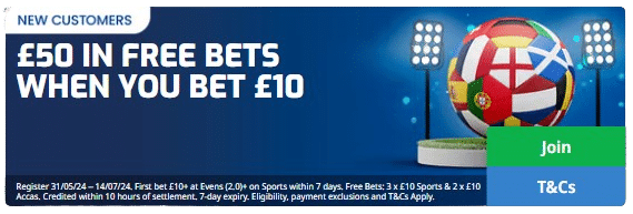 Betfred euro 2024 betting offers