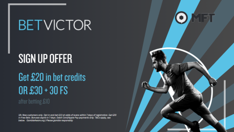 BetVictor Sign Up Offer – Get £30 Free Bets on Football