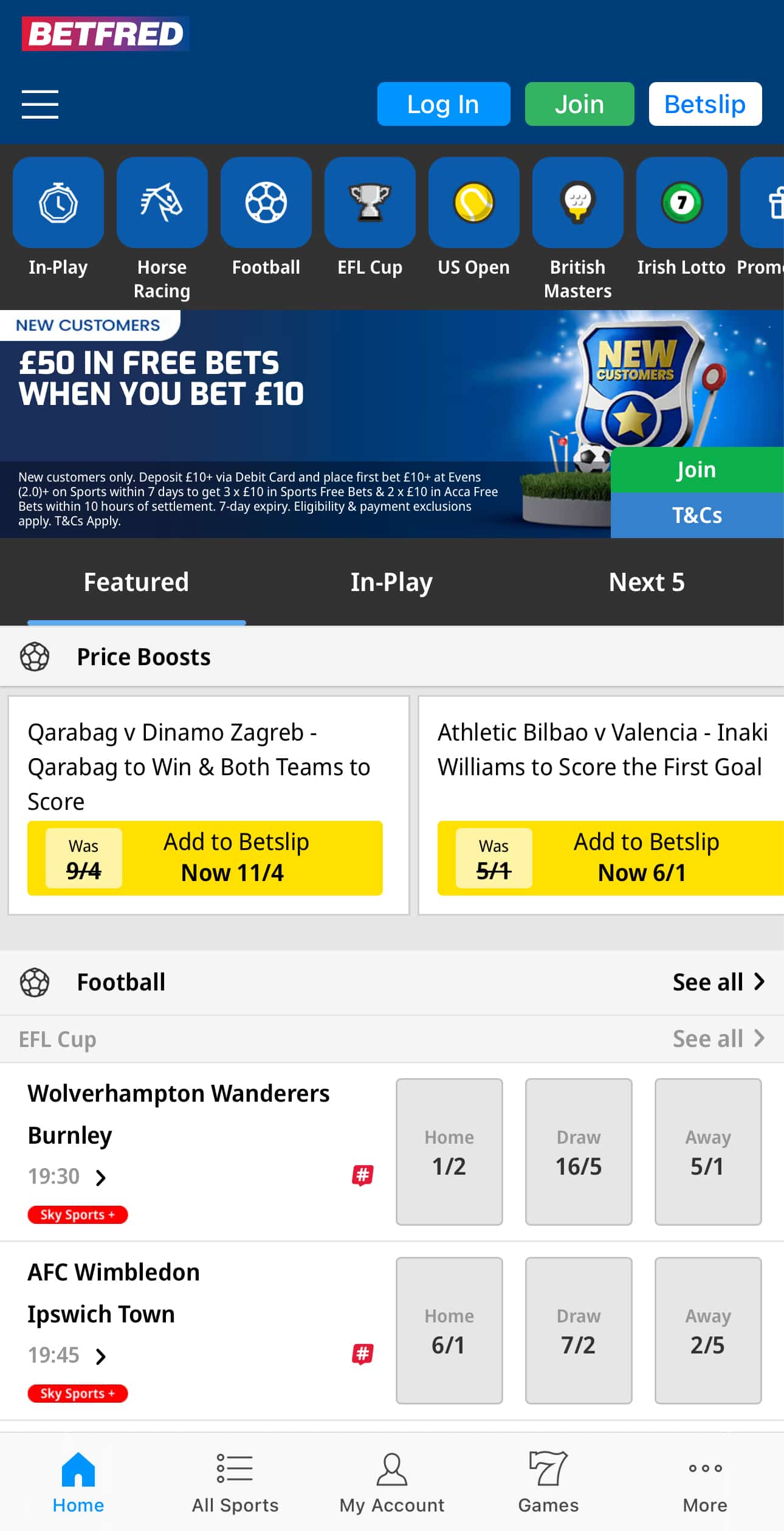 betfred free bets