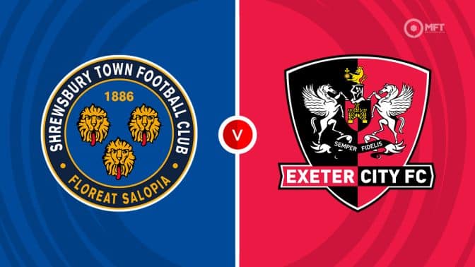 Shrewsbury  vs  Exeter Prediction and Betting Tips