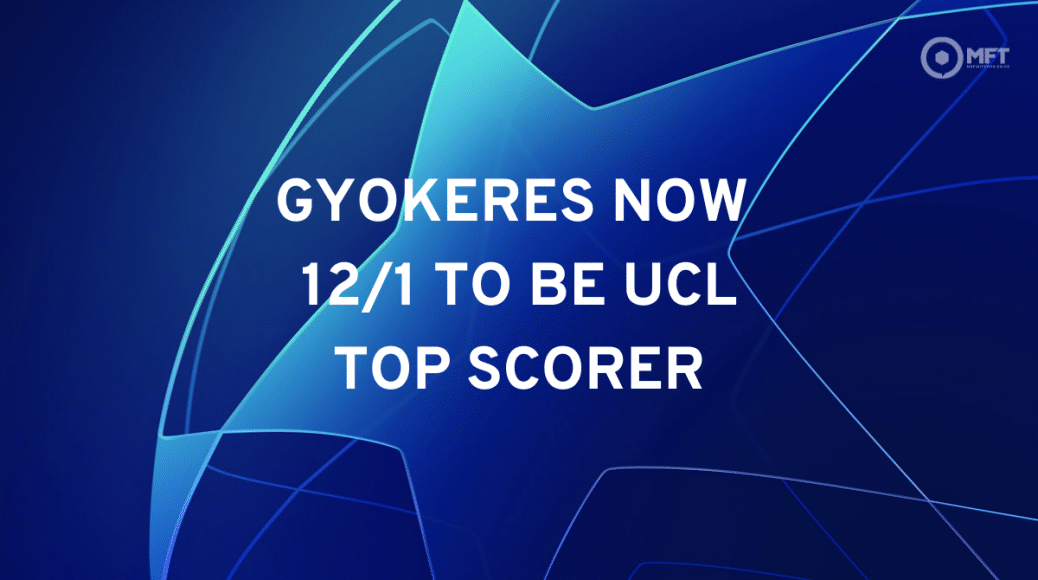 Viktor Gyokeres Champions League top scorer odds