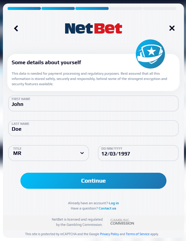 MFT betting - registration & sign up