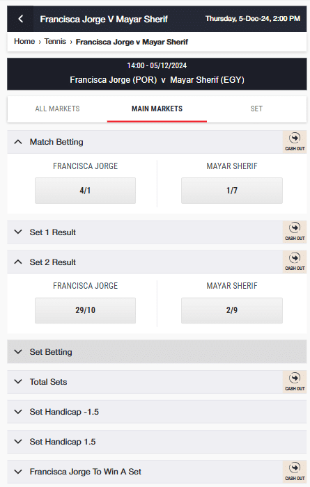 ladbrokes tennis betting markets mobile match