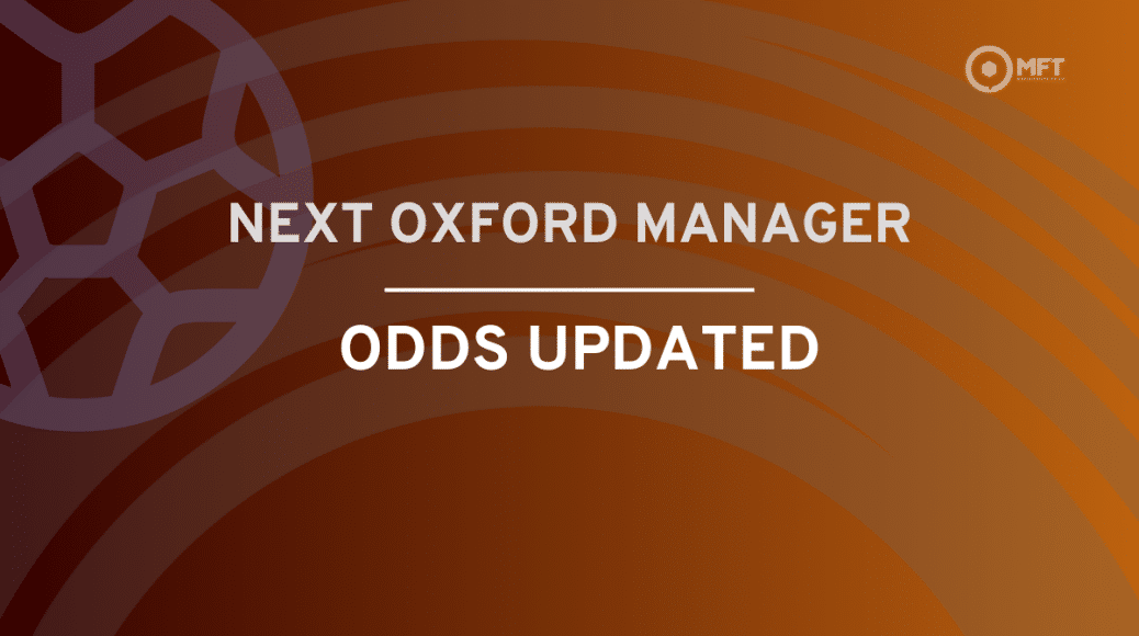 Next Oxford United manager odds