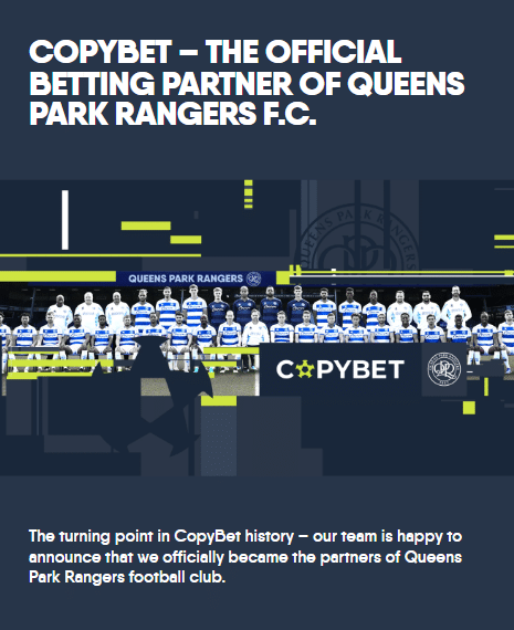 copybet football club partnerships