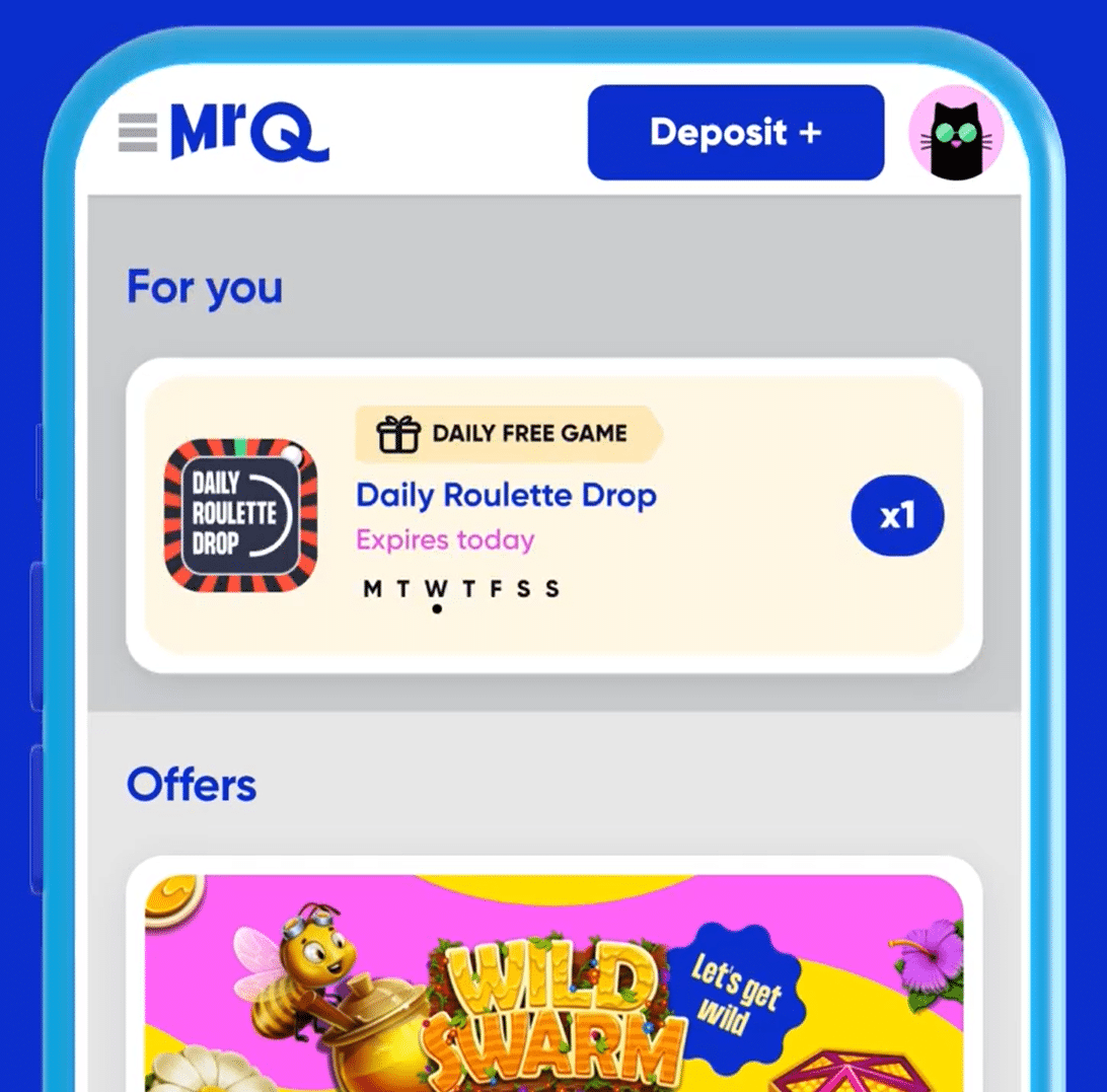 MrQ daily roulette drop