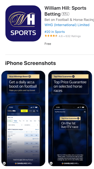 Apple App Store - William Hill App - sports
