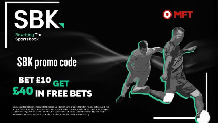SBK promo code 2026: Sign up & claim £40 in free bets