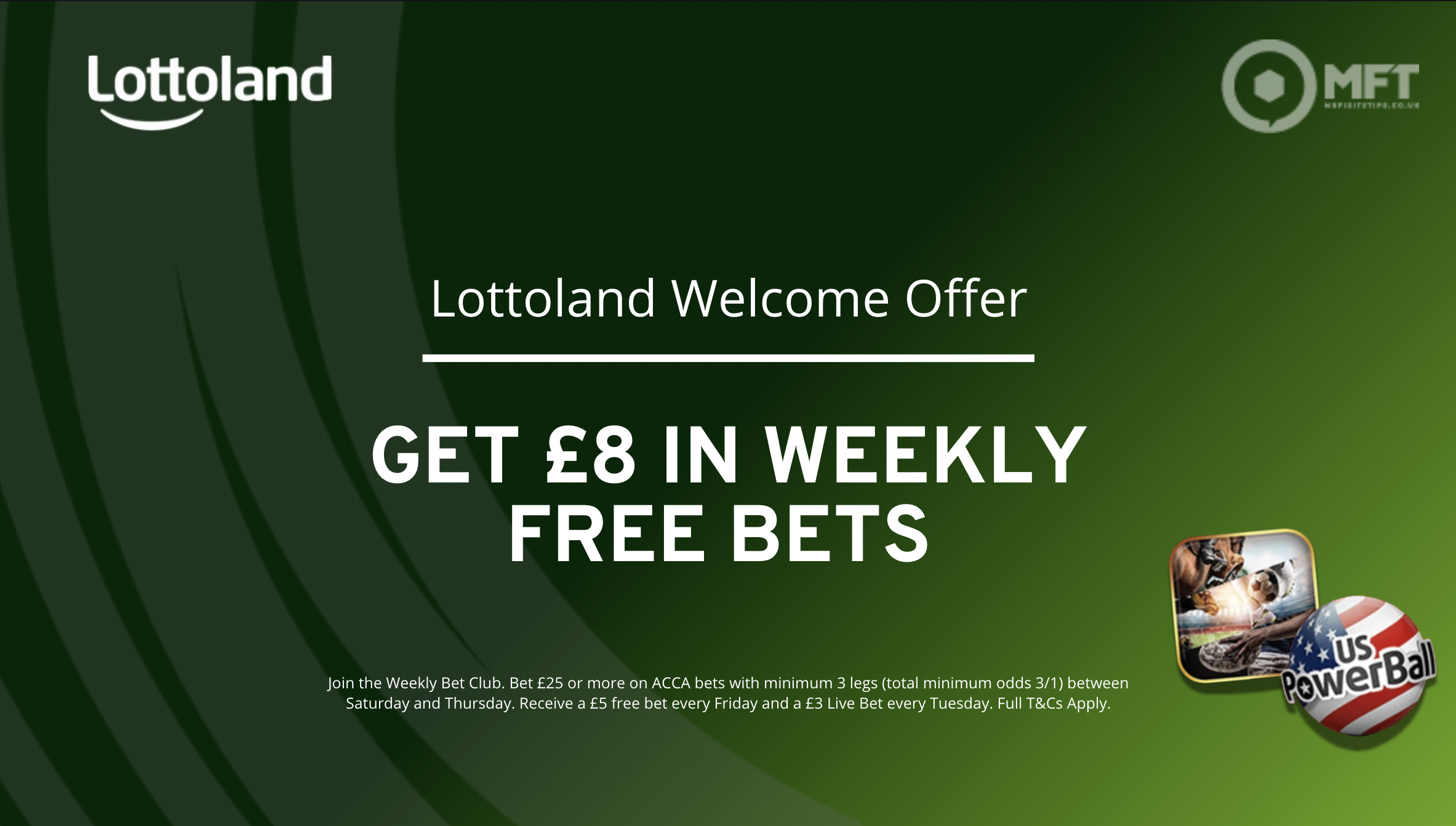 Lottoland welcome offer: Get £8 in weekly free bets (For new UK customers in January 2026)
