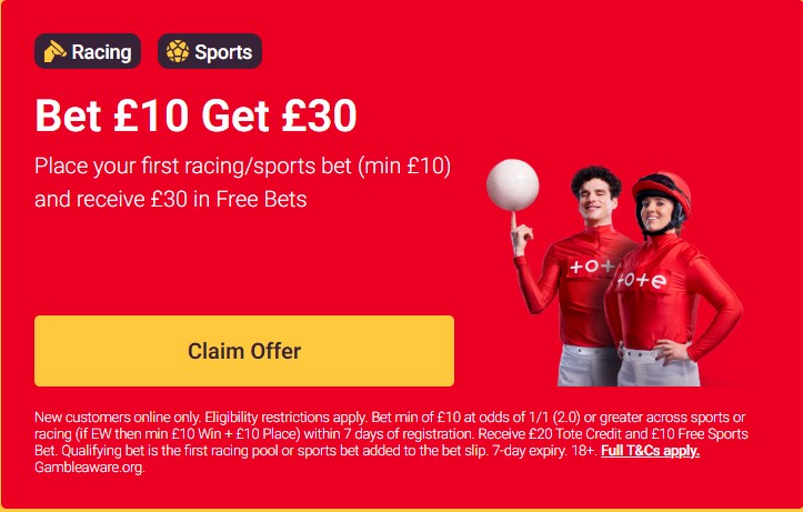 Tote sign-up offer: Get £30 in Premier League free bets for the new season