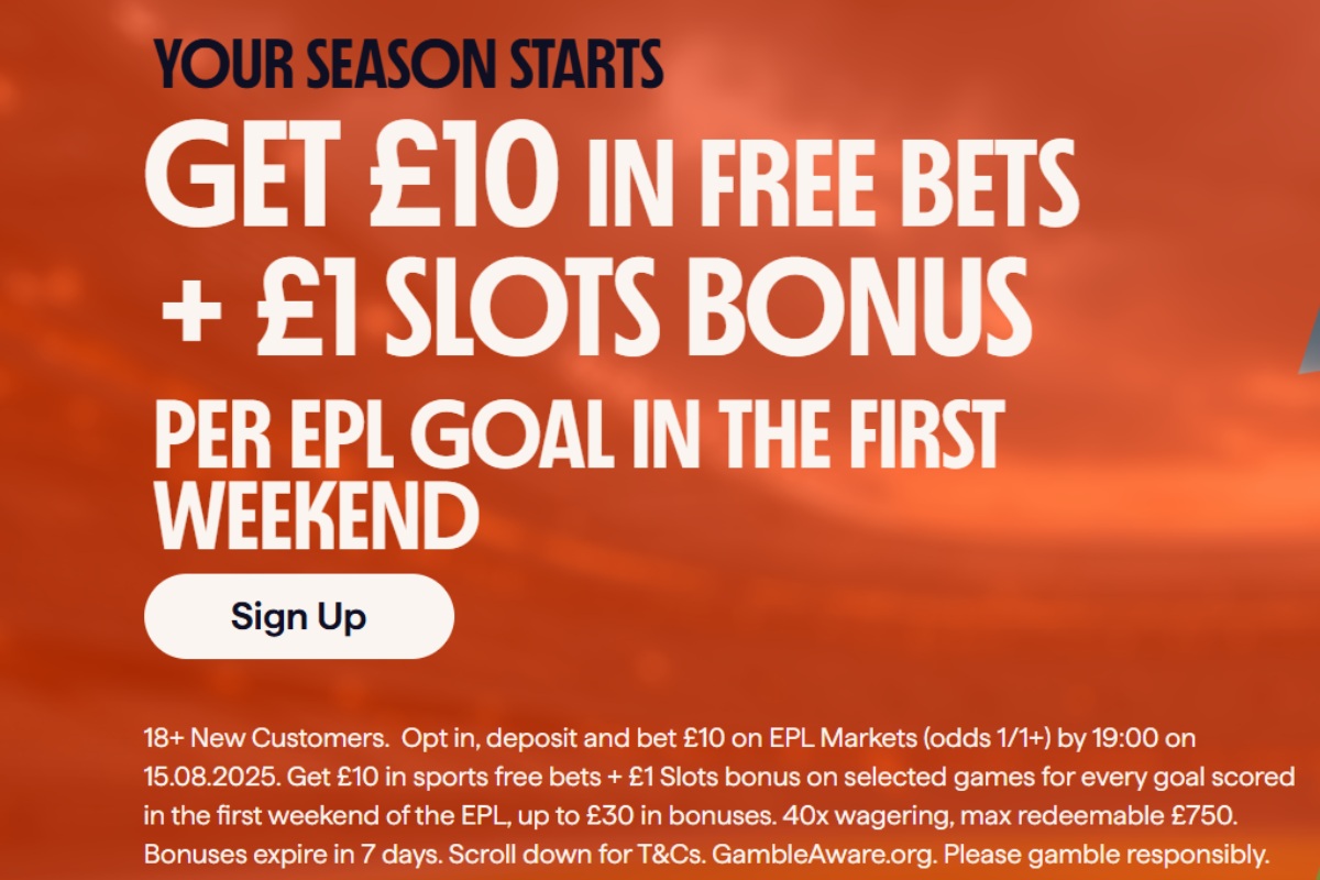 Betano sign up offer: Get up to £40 in EPL betting bonuses