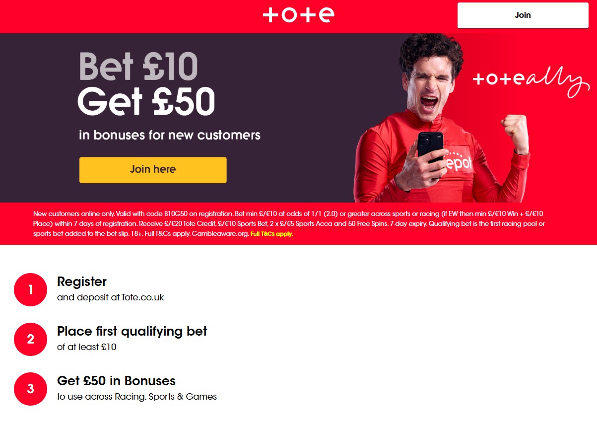 Tote sign up offer: Get £50 in Premier League free bets for the new season