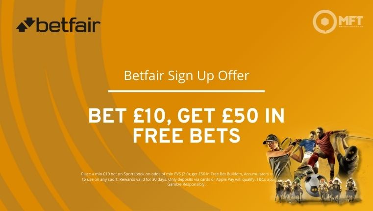 Betfair Sign Up Offer 2025: Bet £10, Get £50 in Free Bets