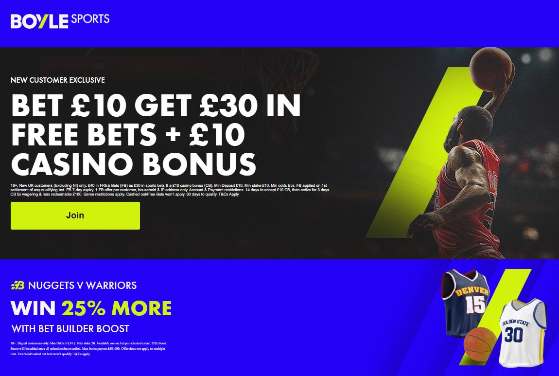 Denver Nuggets vs Golden State Warriors: Preview and Exclusive BOYLE Sports offer