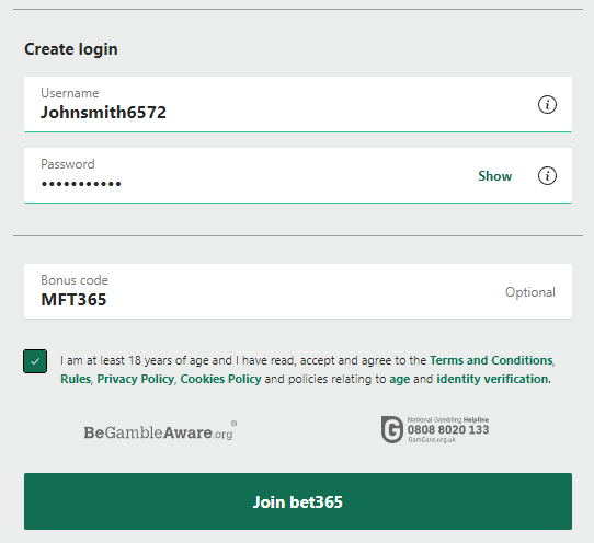 Horse racing promo code bet365