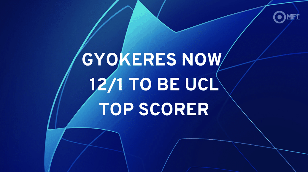 Viktor Gyokeres Champions League top scorer odds