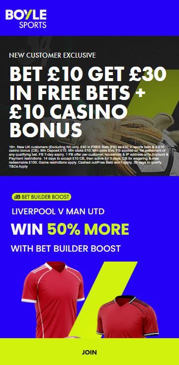 boylesports liverpool vs man utd offer