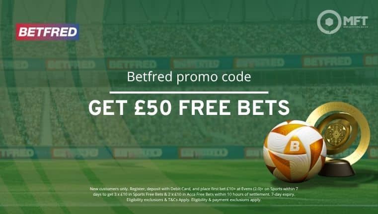 betfred promo code 2025 is BETFRED50
