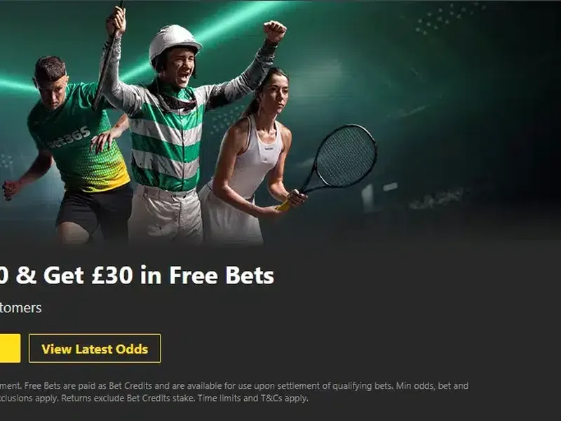 bet365 bonus code: Enter MFT365 for £30 in free bets on today's sporting action