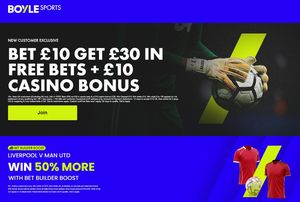 boylesports sign up offer liverpool vs man utd