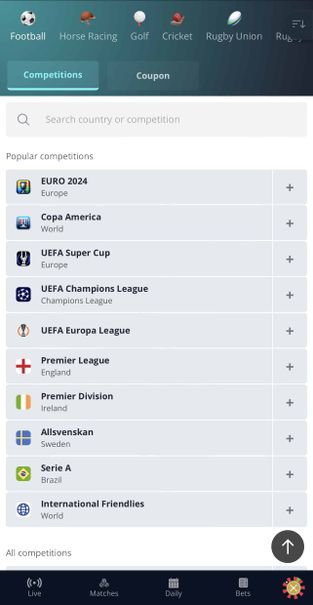 novibet football markets