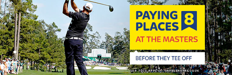 Who's Paying Most Each-way places at US Masters?
