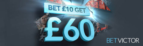 New Offer: Bet £10 Get £60 at BetVictor