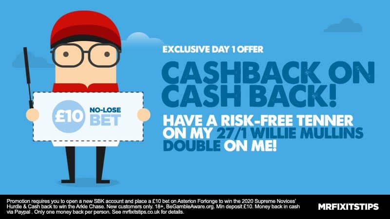 Cheltenham Cash Back Offer