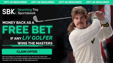 SBK Masters Offer – Money Back as Free Bet if LIV Golfer Wins The Masters