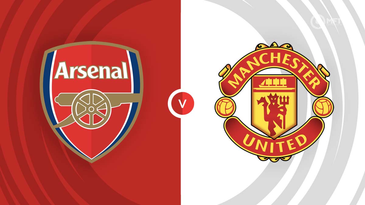  The image shows the logos of Arsenal, Liverpool and Manchester United, with the text 'Arsenal v Manchester United' in the center. It represents the search query 'Arsenal Liverpool Manchester United 200102 Premier League'.