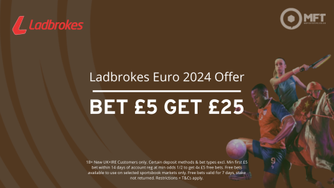 Ladbrokes Euro offers: Get £25 bonus