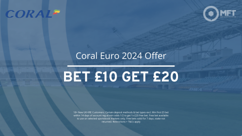 Coral Euro 2024 betting offers: Free Bet, Bonus & Promotion