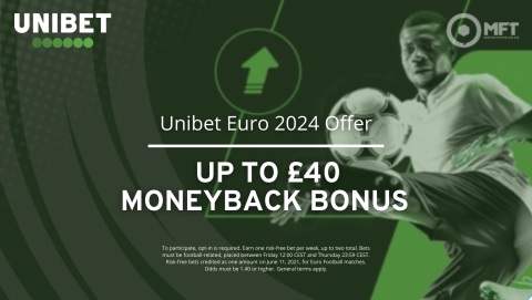 Unibet Euro 2024 Offers: Get up to £40 back if your first bet loses