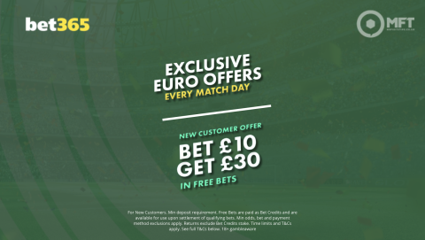 Bet365 Euro 2024 betting offers: ‘MFT365' gets £30 in free bets