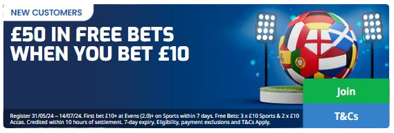 Betfred euro 2024 betting offers