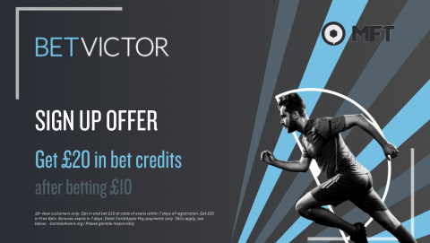 BetVictor Sign Up Offer 2024 – Get £20 Worth of Free Bets