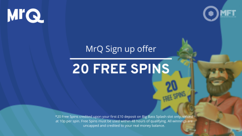 MrQ Sign Up Offer | Claim 20 free spins In Sep 2024