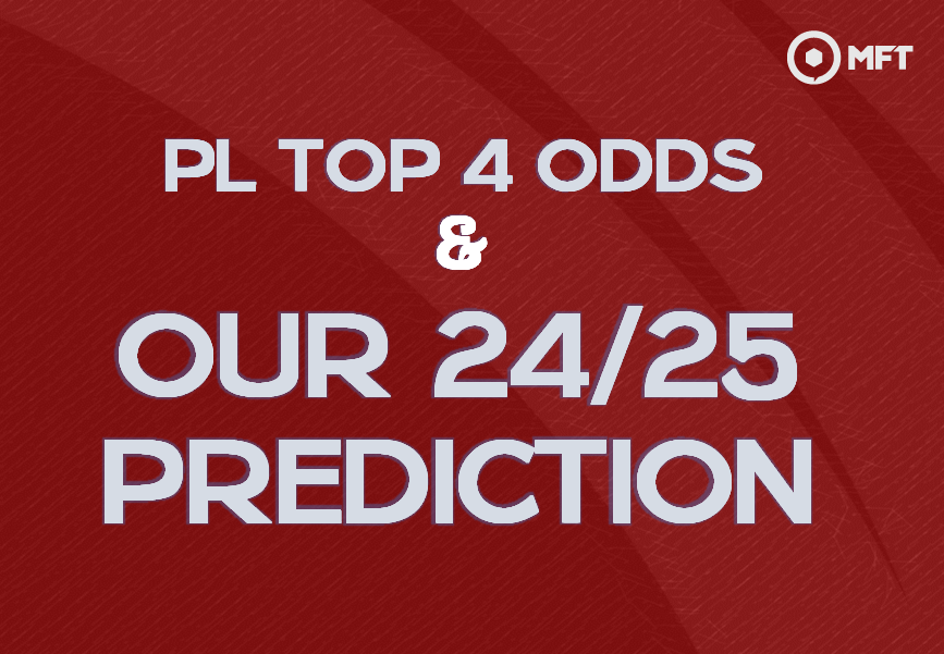 premier league top 4 odds and prediction