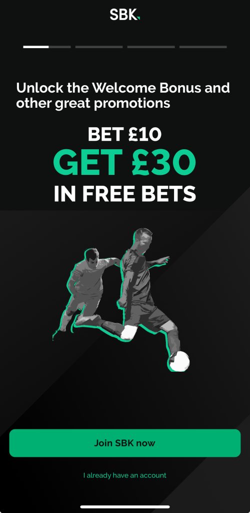 SBK £30 free bets