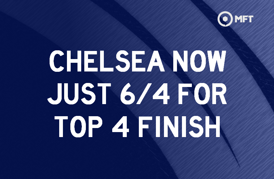 Chelsea top four finish odds