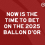 Ballon d’Or 2025 winner odds: Why now is the time to back the main men