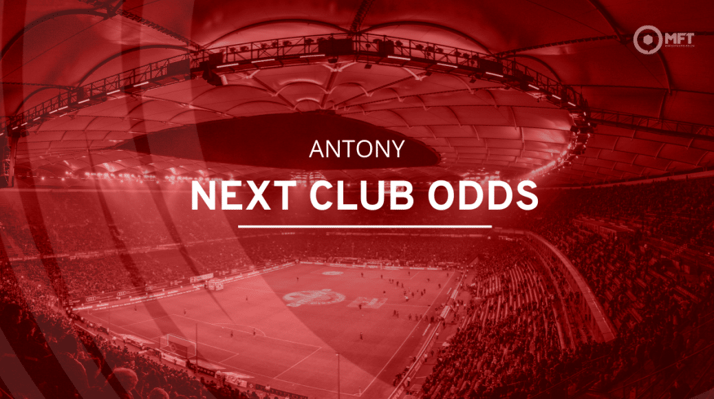 Antony next club odds