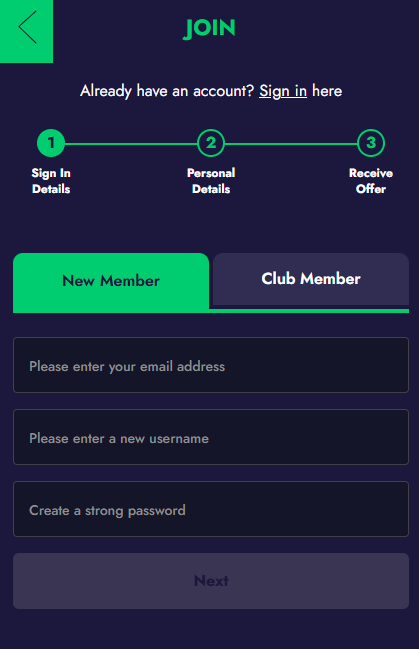 how to create an account and join grosvenor casino UK