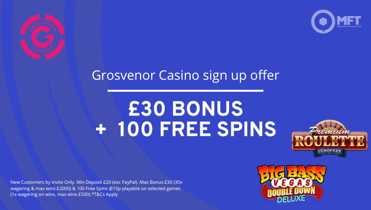 grosvenor casino offers UK